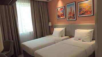 Chambre Standard avec lits jumeaux, vue ville