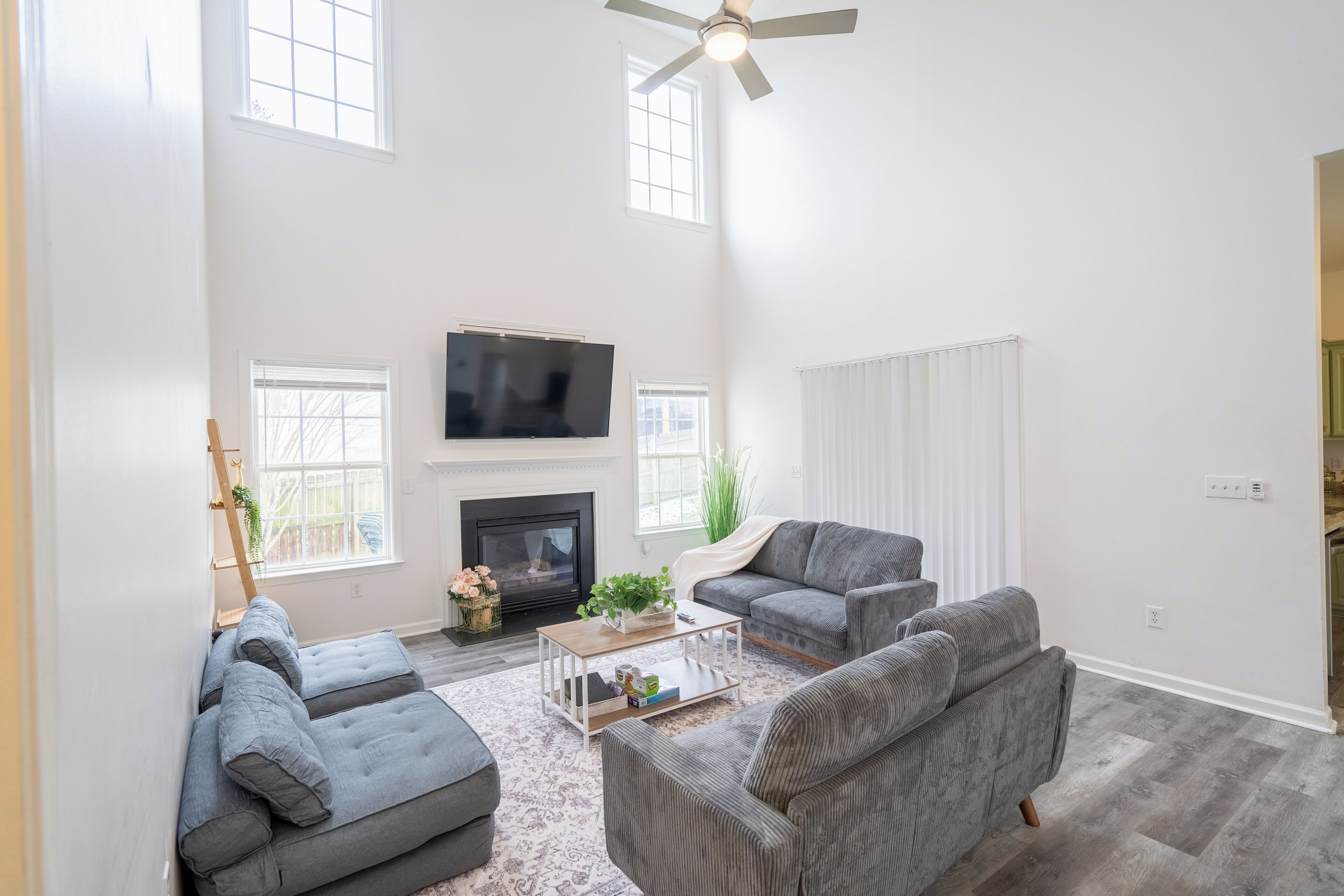 TV connectée, cheminée