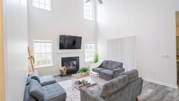 TV connectée, cheminée