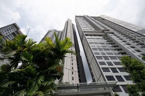 Blick von der Unterkunft