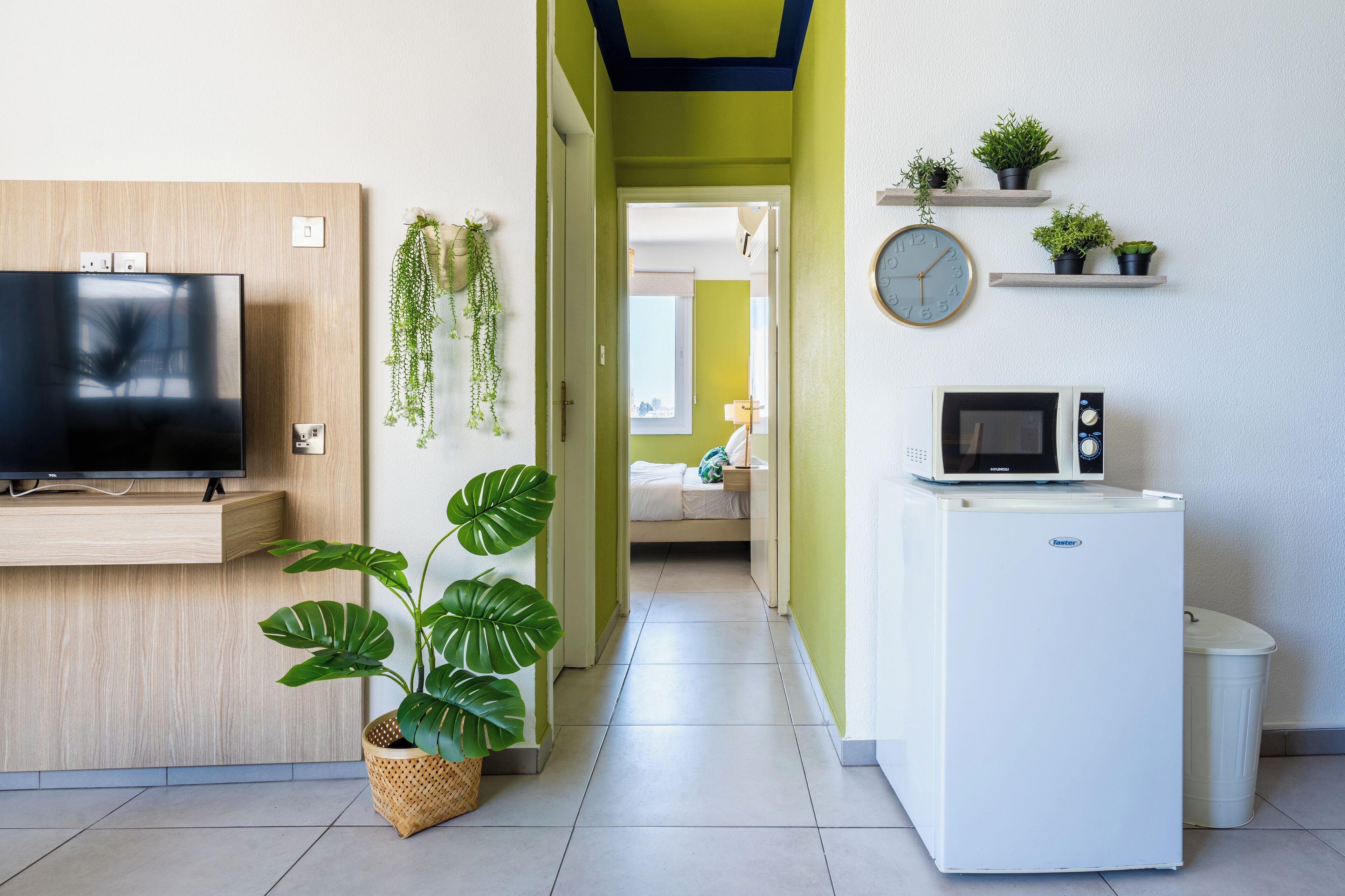 Comfort-Apartment, 1 Doppelbett und Schlafsofa, Kochnische, Meerblick | Innenbereich