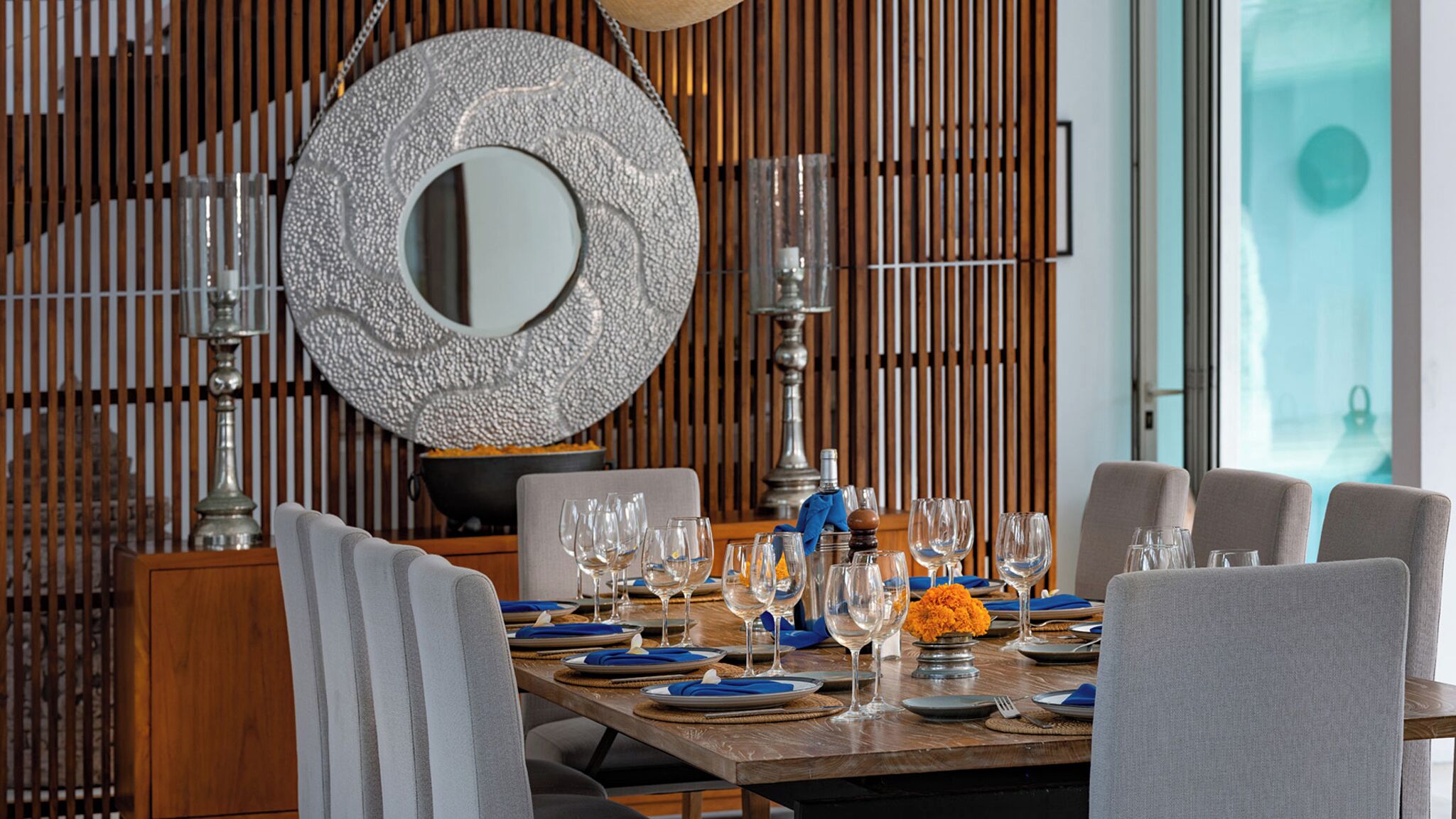 行政客房, 阳台, 花园景观 | 用餐