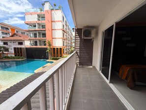 Apartment, 1 Bedroom, Smoking, Balcony | Balcony - Pool-view Studio With Balcony - Nordic VIP 3, Pratumnak (Pattaya)