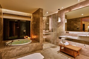 Cabaña exclusiva, vista al resort | Baño