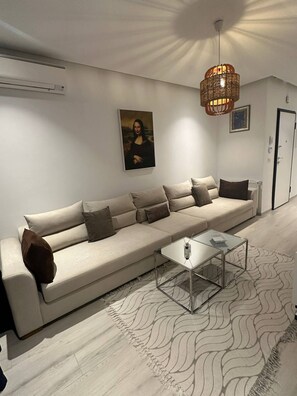 Apartment, 1 Bedroom, Smoking | Living area - Charming 1-bedroom Apartment in Marsa, Tunisia (La Marsa)