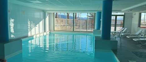 Indoor pool, a heated pool