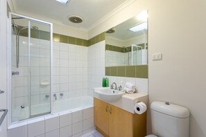 Hair dryer, towels