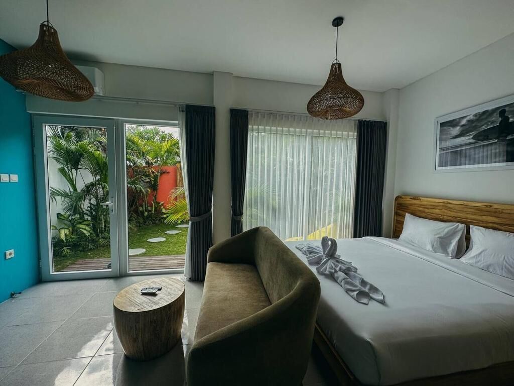 Caja de seguridad en la habitación y cortinas blackout 