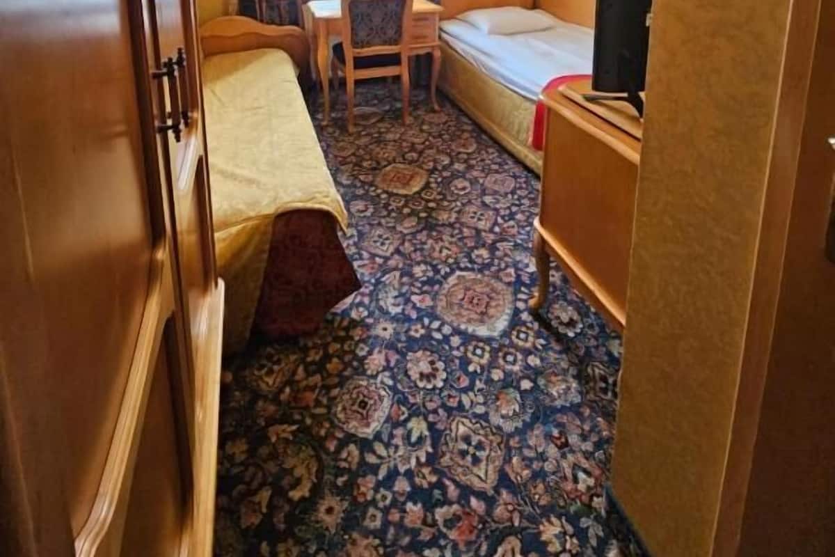 Habitación doble estándar, vista al jardín | Tabla de planchar con plancha y wifi gratis