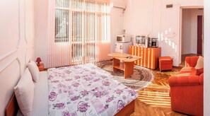 1 bedroom, desk, iron/ironing board, free WiFi - Stylish apartment with Balkony in the center of Sofia ,metro,
WIFI, Smart TV ,AC (Sofia)