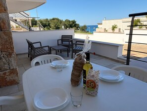 Outdoor dining - House Cà Luci 100 mt from the sea (Patù)