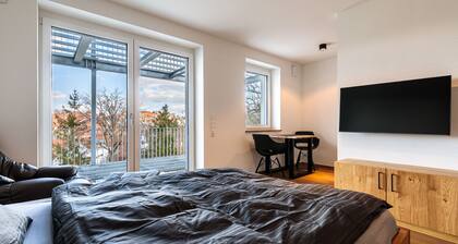 Premium Apartment Stadtblick 8 mit XXL-Balkon