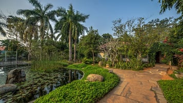 Classic Double Room, Balcony, Garden View | Property grounds