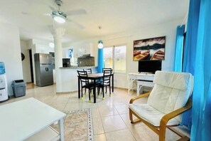 Living area - Oceanfront Apartment, Cabarete (Cabarete)