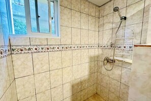 Shower, towels, soap, toilet paper - Oceanfront Apartment, Cabarete (Cabarete)