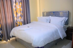 2 slaapkamers, een strijkplank/strijkijzer, wifi, beddengoed