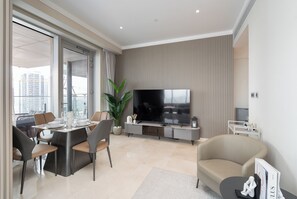 Deluxe Apartment, City View | Living area - 2 Bed TAJ Residences - JLT Metro (Dubai)