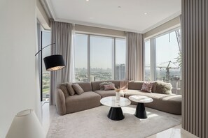 Deluxe Apartment, City View | Living area - 2 Bed TAJ Residences - JLT Metro (Dubai)