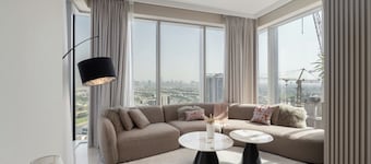 Balcony with City View 2 Bedroom - JLT Dubai Close to Metro & Marina by Heaven Crest Vacation Homes