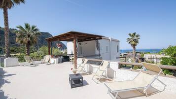 Leilighet – superior, sjøutsikt | Terrasse/patio