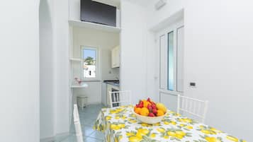 Superior appartement, uitzicht op zee | Dineren