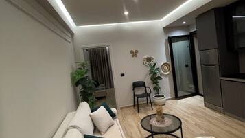 Superior appartement, balkon, uitzicht op zee | Woonruimte