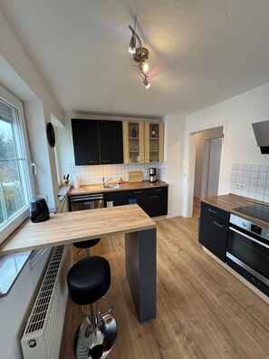 Private kitchen - Fully furnished 3-room apartment for temporary rent (Kirchheim unter Teck)