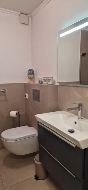 Ducha y secador de pelo