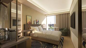 Minibar, in-room safe, laptop workspace, blackout curtains