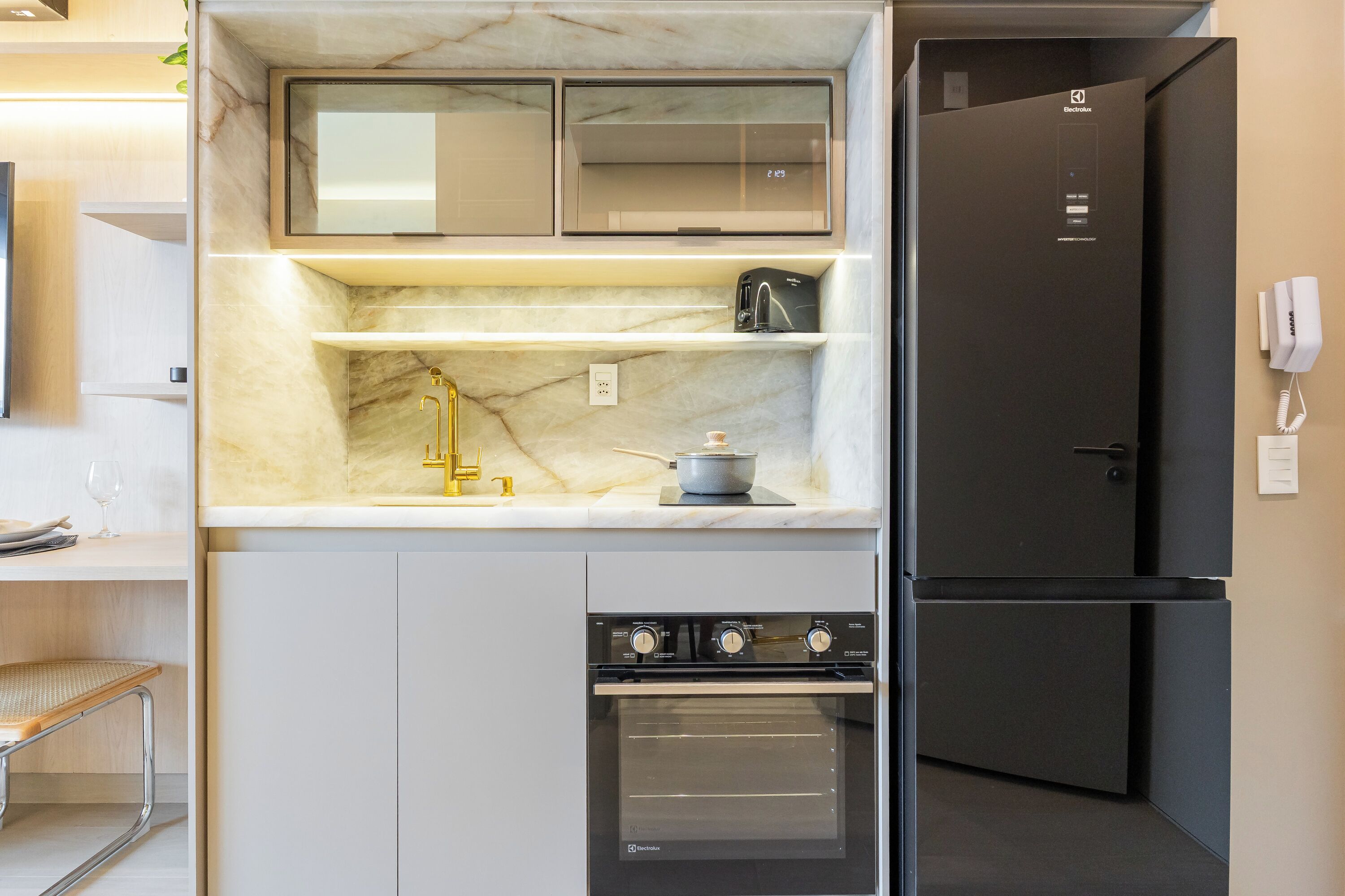 Leilighet – design, 1 dobbeltseng, terrasse | Eget kjøkken