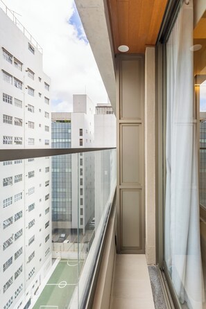 Leilighet – design, 1 dobbeltseng, terrasse | Lanai