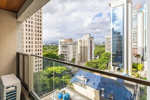 Leilighet – design, 1 dobbeltseng, terrasse | Lanai