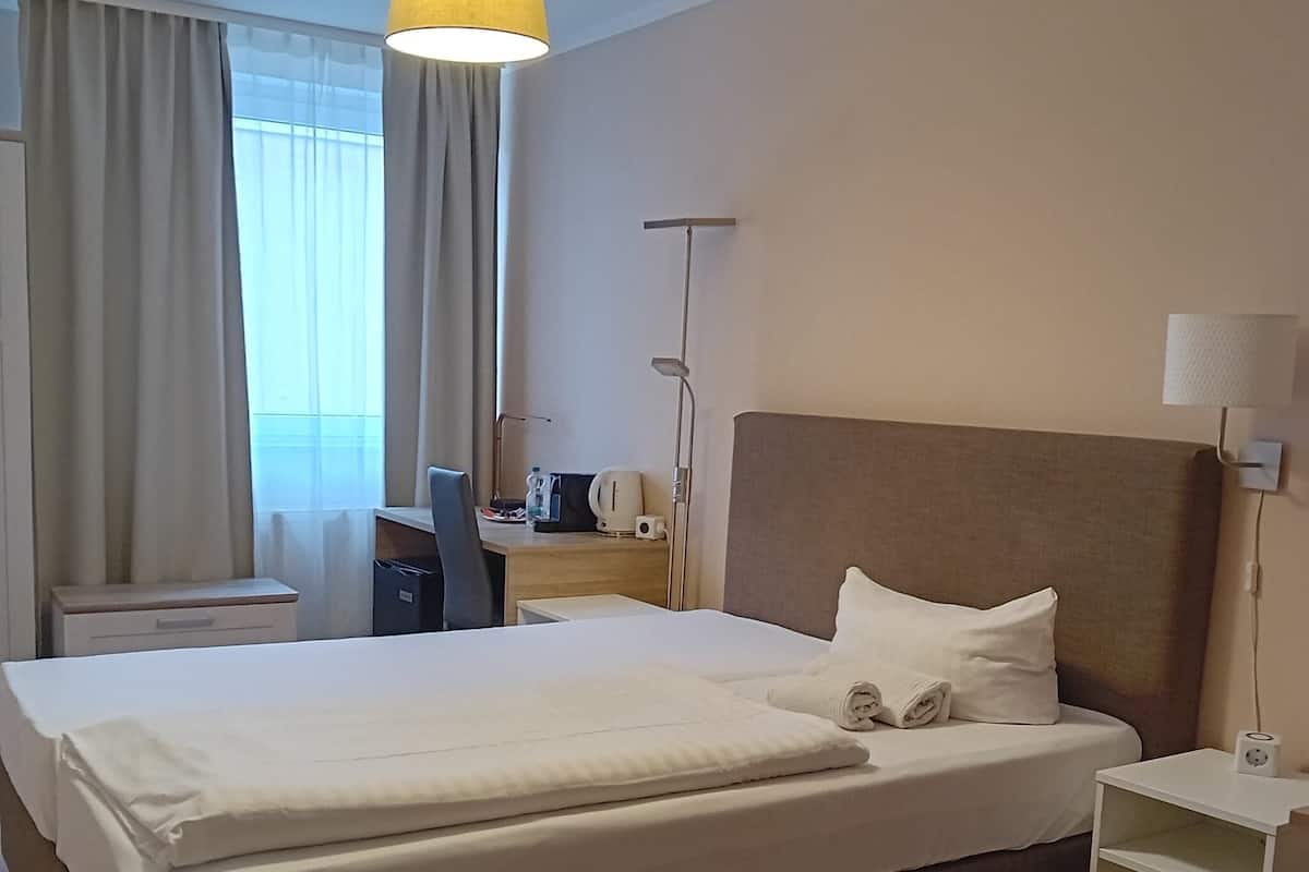 Individually decorated, desk, laptop workspace, free WiFi