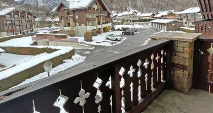 Central T2 apartment with balcony and ski locker