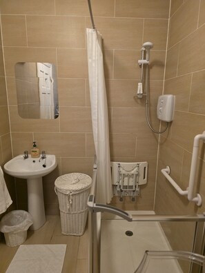 Chambre, 1 chambre, vue jardin | Salle de bain