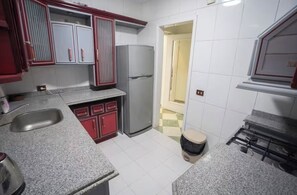 Comfort Apartment, 3 Bedrooms, Sea View, Beachfront | Private kitchen | Cookware/dishes/utensils - seaview hotel (Alexandria)