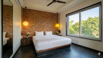 Presidential-Villa, Gartenblick | Schreibtisch, laptopgeeigneter Arbeitsplatz, kostenloses WLAN