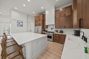 Fridge, microwave, oven, stovetop - New 30A Home | Gulf Views, Hot Tub & Golf Cart | Pet Friendly | Book Now! (Santa Rosa Beach)