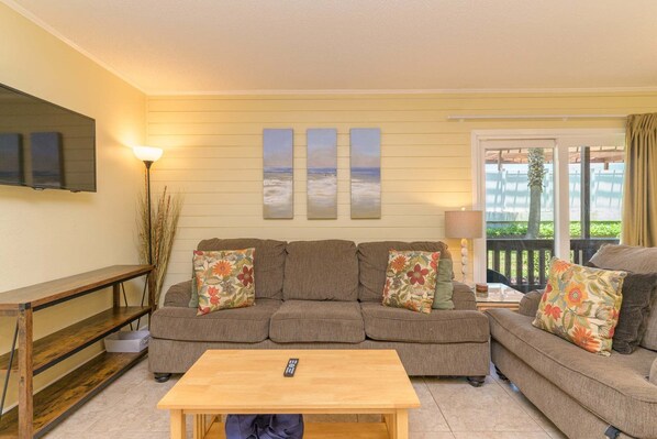 Condo, 1 Bedroom | Living area - Renovated Ground-floor Condo W/ Heated Pools 1 Bedroom Condo (South Padre Island)