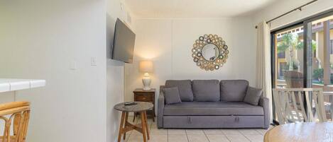 Condo, 1 habitación | Área de sala de estar