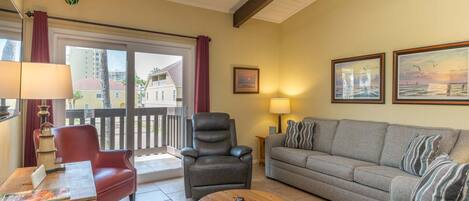 Appart'hôtel, 2 chambres | Coin séjour