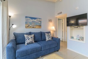 Apartment, 1 Bedroom | Living area - Tiki 259 - Cozy 1br Condo With Pool View Sleeps 4 1 Bedroom Condo (South Padre Island)