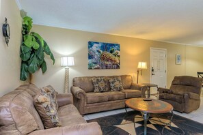 Condo, 3 Bedrooms | Living area - Tiki 145 - Spacious 3 bedroom Condo Ground Floor 3 Condo (South Padre Island)