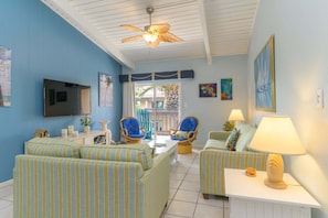 Condo, 2 Bedrooms | Living area - Tiki 217 - Oceanview Condo At The Tiki W/ Pools 2 Bedroom Condo (South Padre Island)