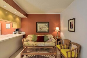 Condo, 1 Bedroom | Living area - Tiki 142 - 1br Condo With King Bed Close To Beach 1 Bedroom Condo (South Padre Island)