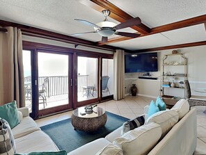 Smart TV - Ocean Breeze West #801 | Gulf-Front, Corner Balcony + Resort Amenities (Perdido Key)