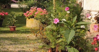 Appartement 'Dachgeschoss' avec vue sur la montagne, jardin partagé et Wi-Fi