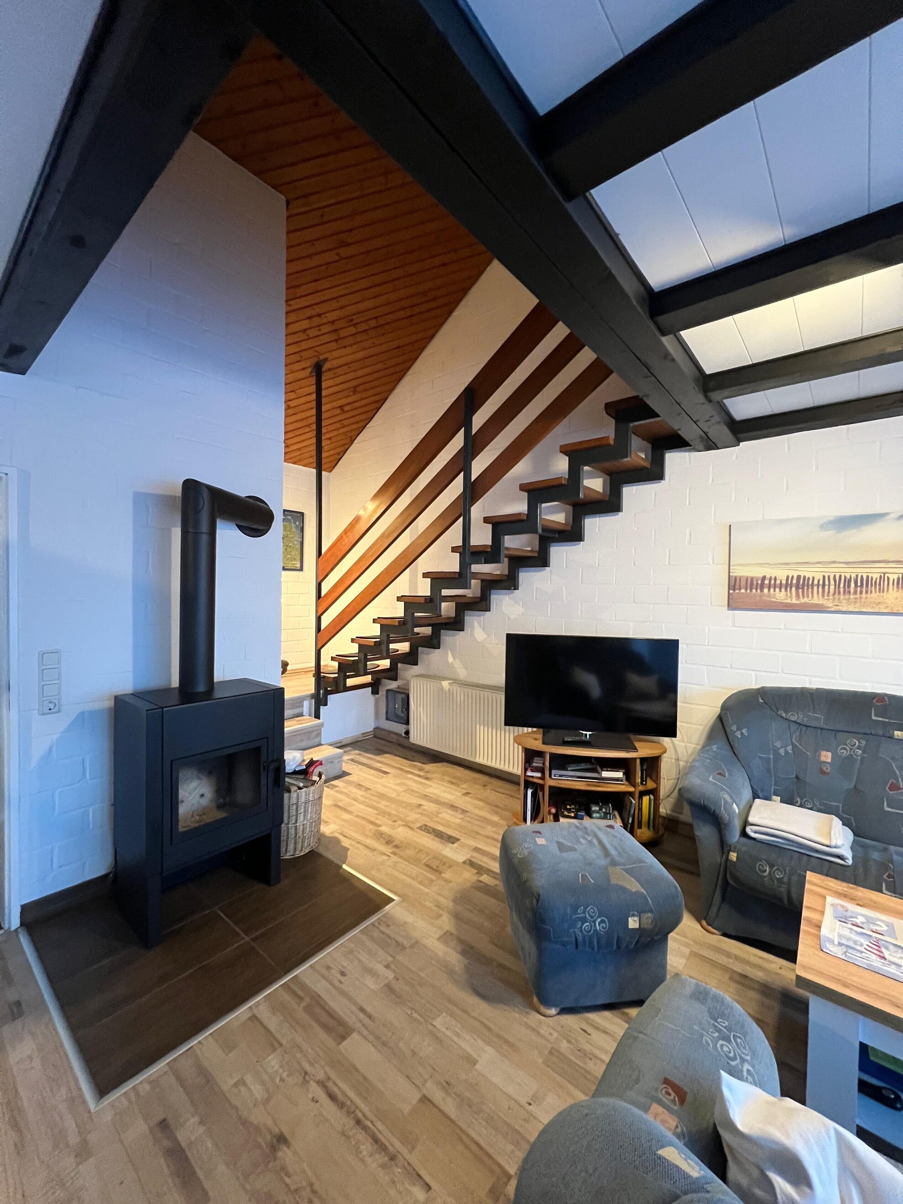 TV, fireplace, DVD player