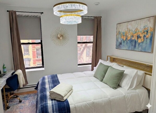 2 bedrooms, desk, iron/ironing board, free WiFi