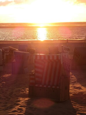 Vlak bij het strand
